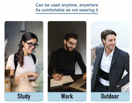 FitPulse Posture™ – SpineAlign Back Support Belt for Men & Women