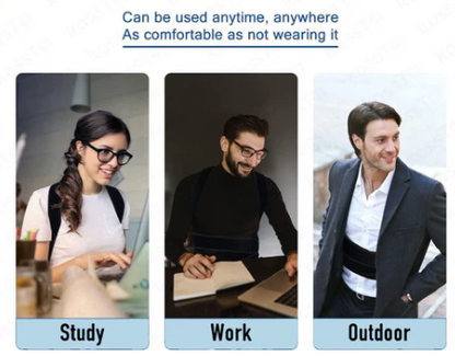 FitPulse Posture™ – SpineAlign Back Support Belt for Men & Women